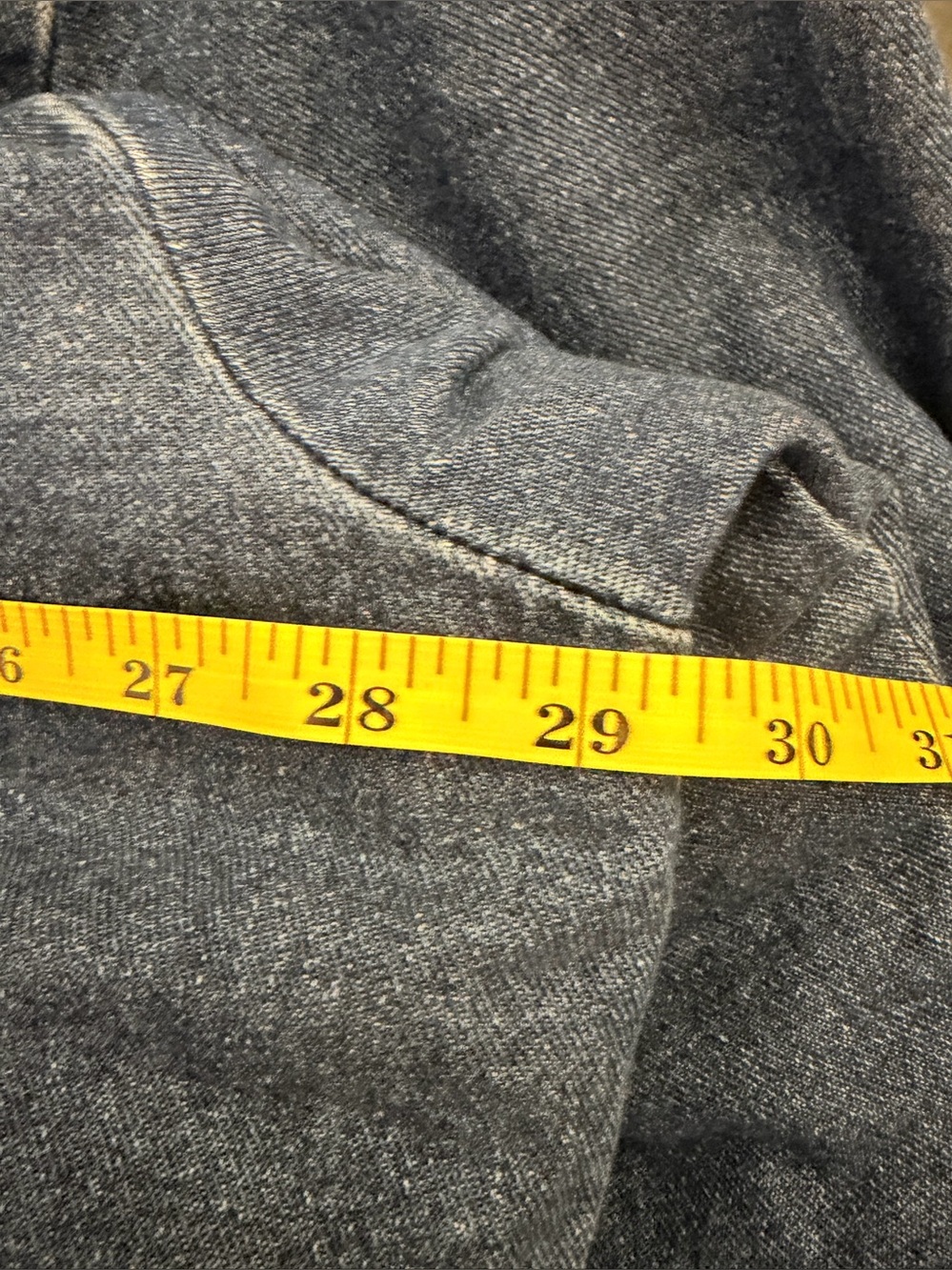 Wrangler Oversized Denim Bomber Jacket EUC (Sz L) Ptp 29.5” - Picture 7 of 10